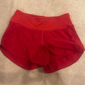Lululemon speed up low rise 4 inch shorts